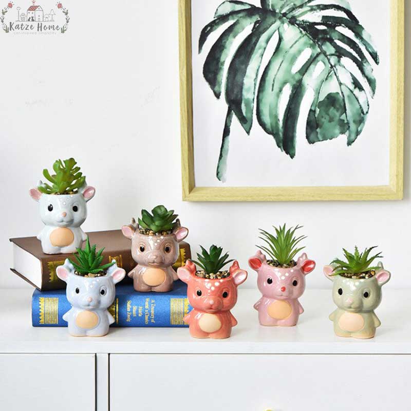 Mini Deer Planter Pot for Air Plants