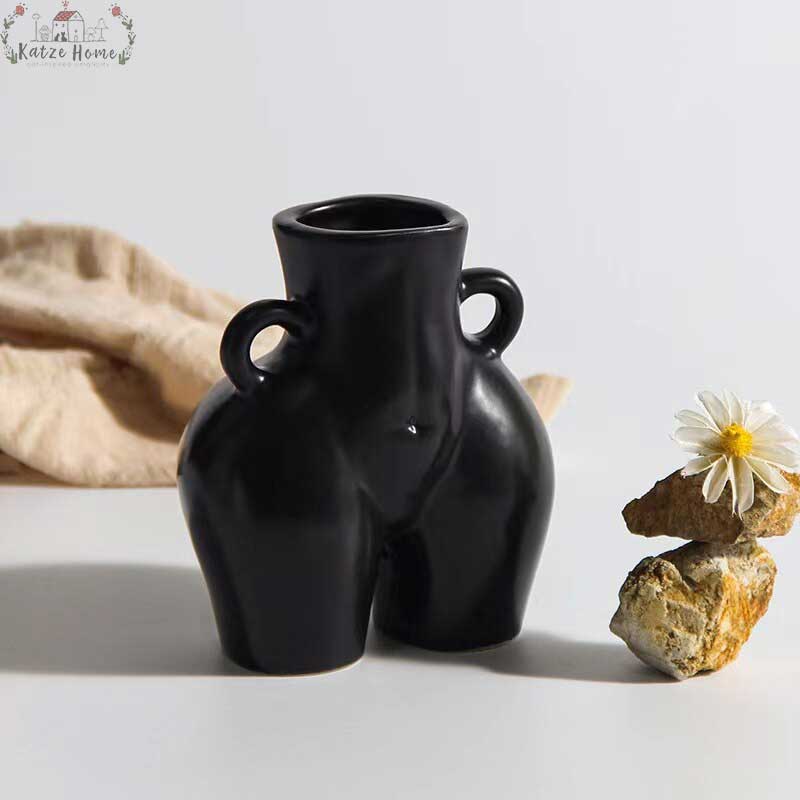 Minimalist Cheeky Ceramic Bum Vase