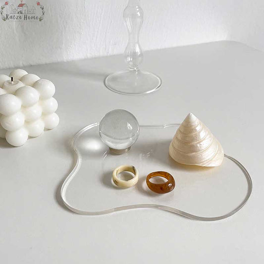 Minimalist Irregular Transparent Mirror Acrylic Coasters
