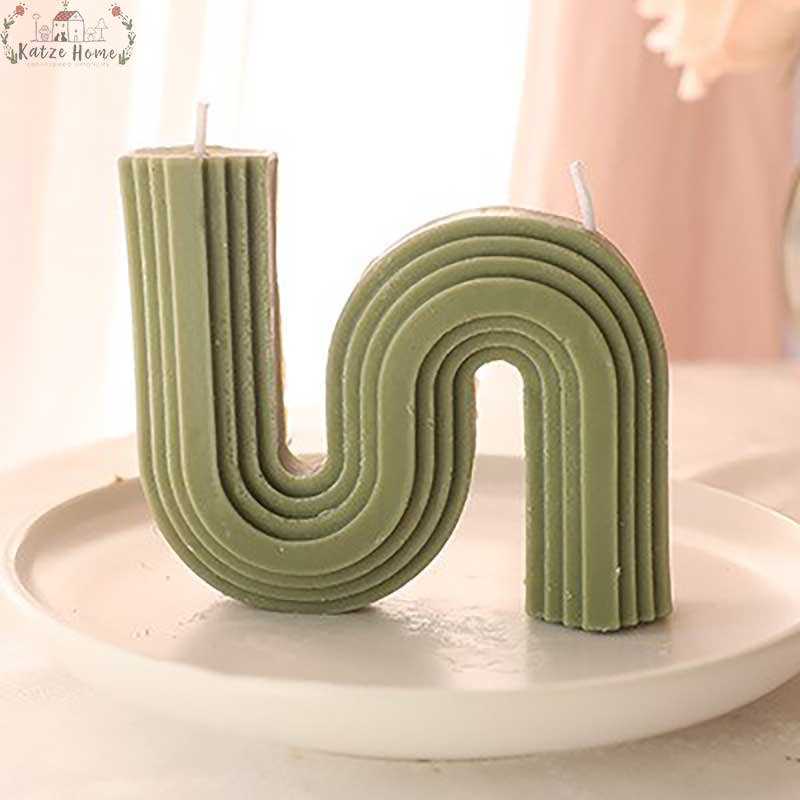 Minimalist Scented S Shaped Wavy Candles