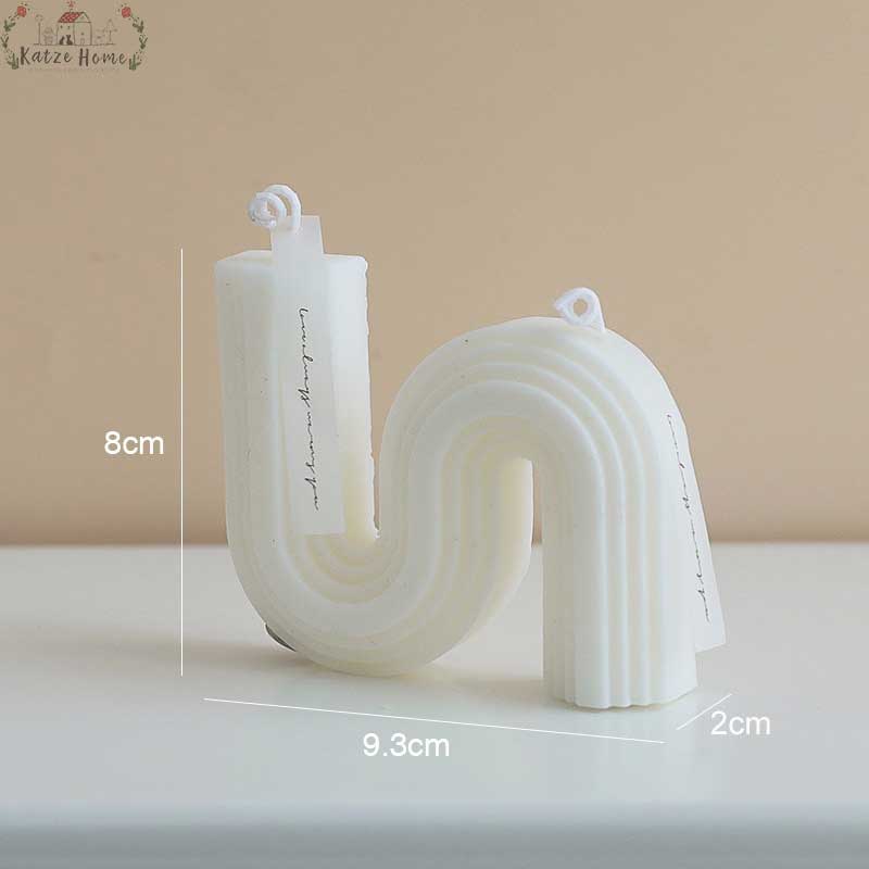 Minimalist Scented S Shaped Wavy Candles