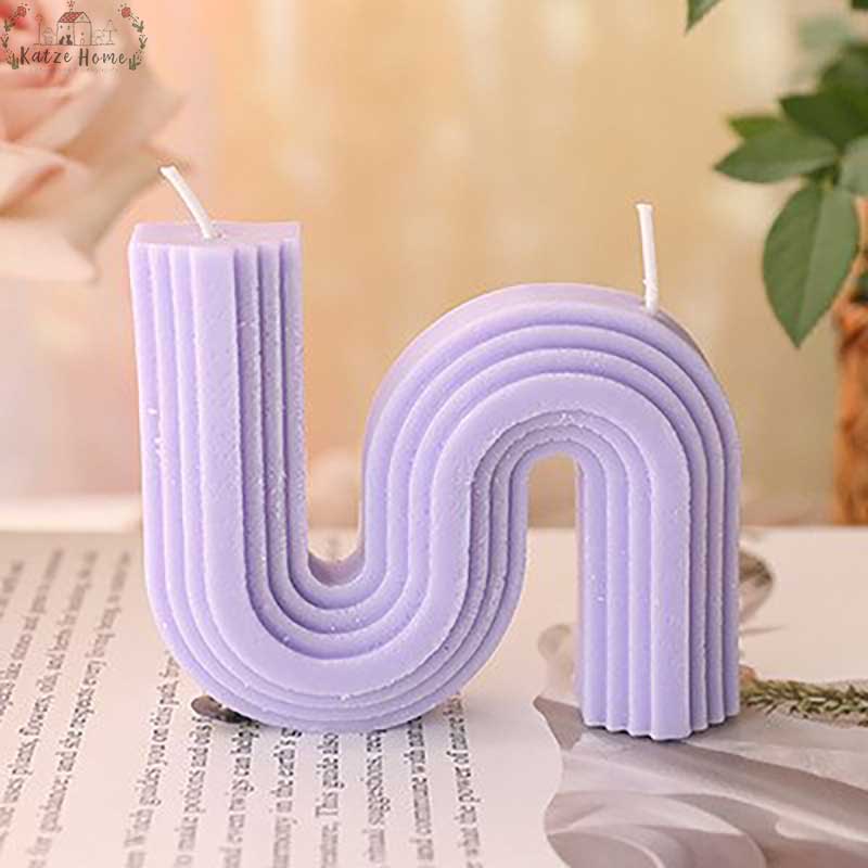 Minimalist Scented S Shaped Wavy Candles