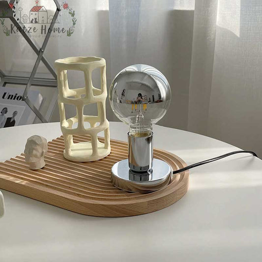 Nordic Mirrored Squiggle Table Lamp