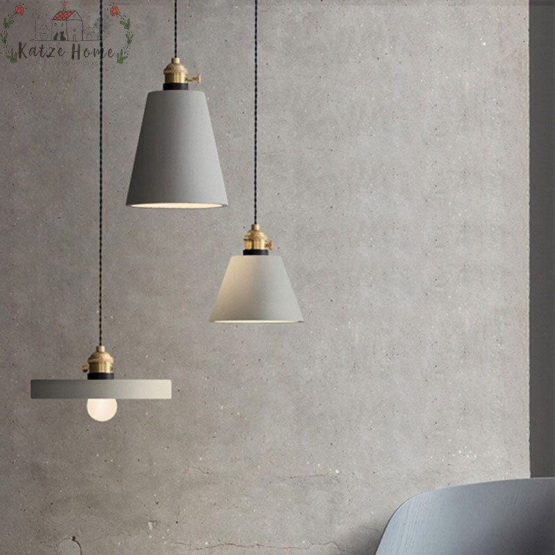 Nordic Modern Grey Cement Pendant Light