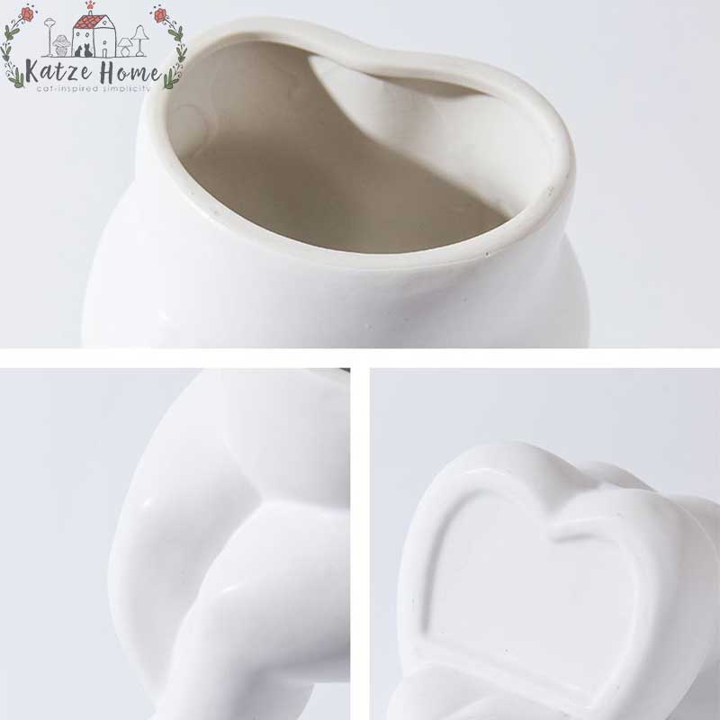 Small Flower Ceramic Body Vase