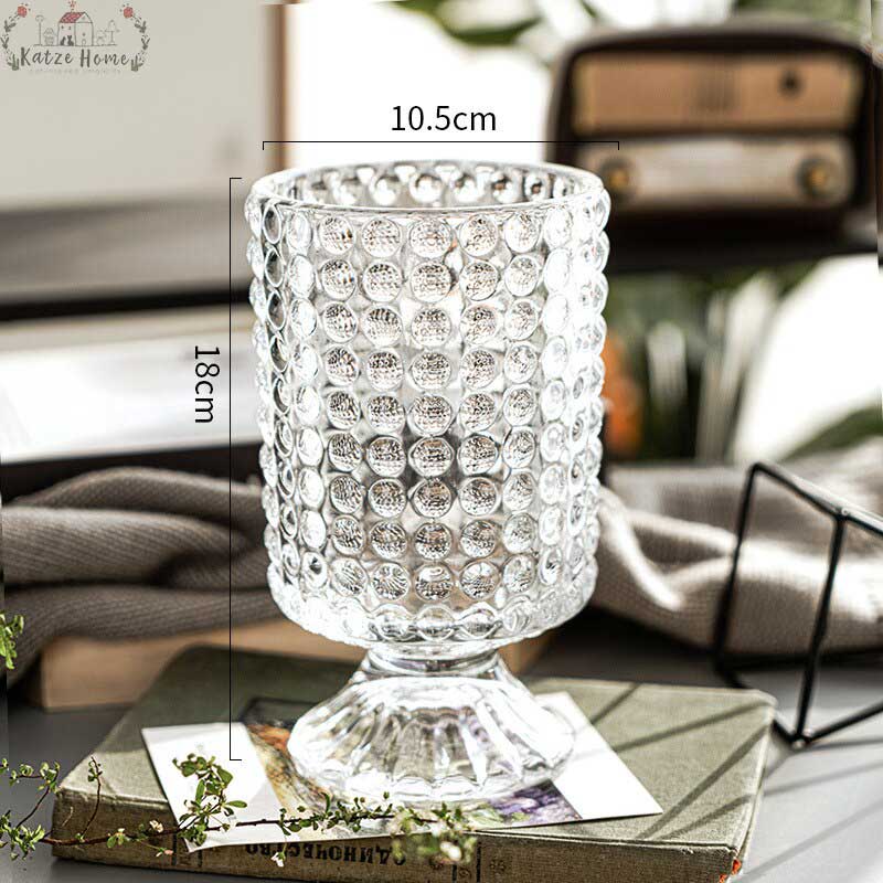 Transparent Glass French Country Vase