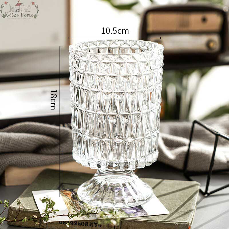 Transparent Glass French Country Vase