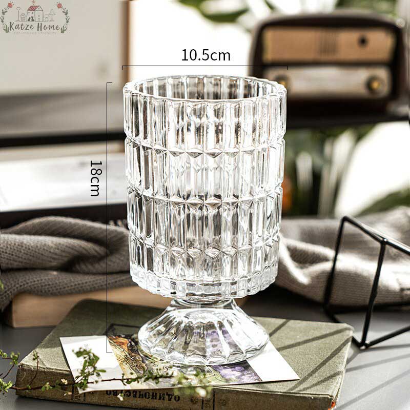 Transparent Glass French Country Vase