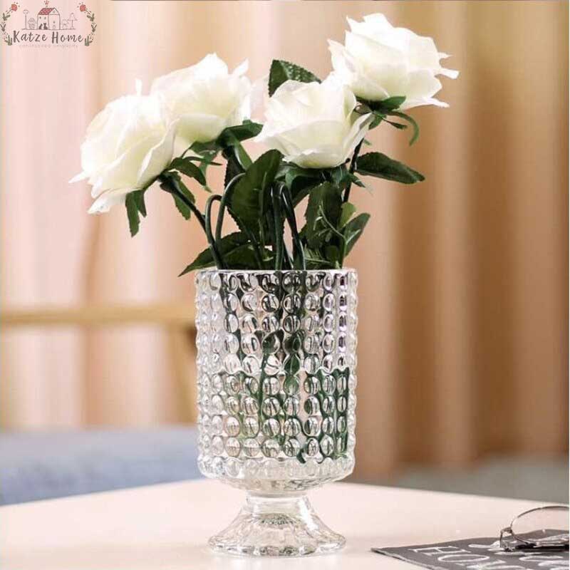Transparent Glass French Country Vase