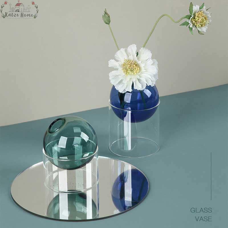 Indoor Colorful Glass Hydroponic Vase
