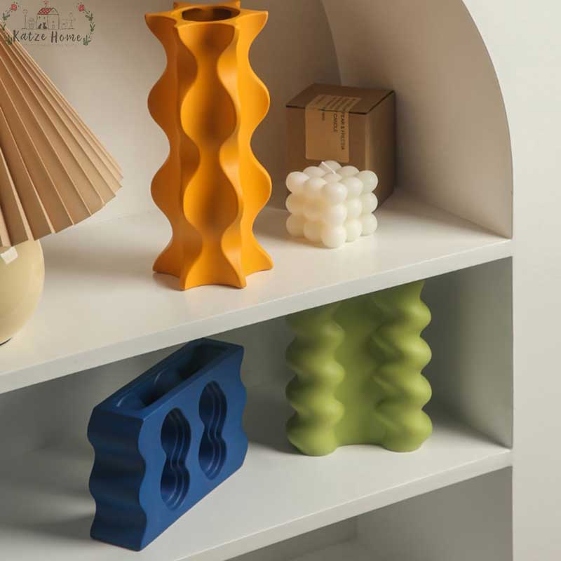Scandi Funky Ceramic Curve Vase