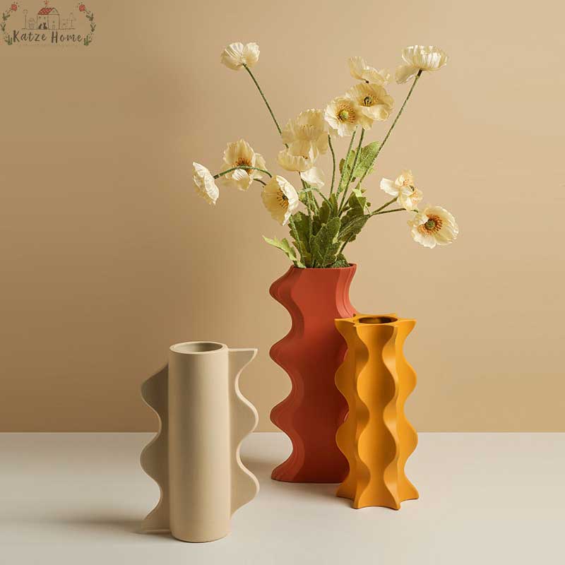 Scandi Funky Ceramic Curve Vase